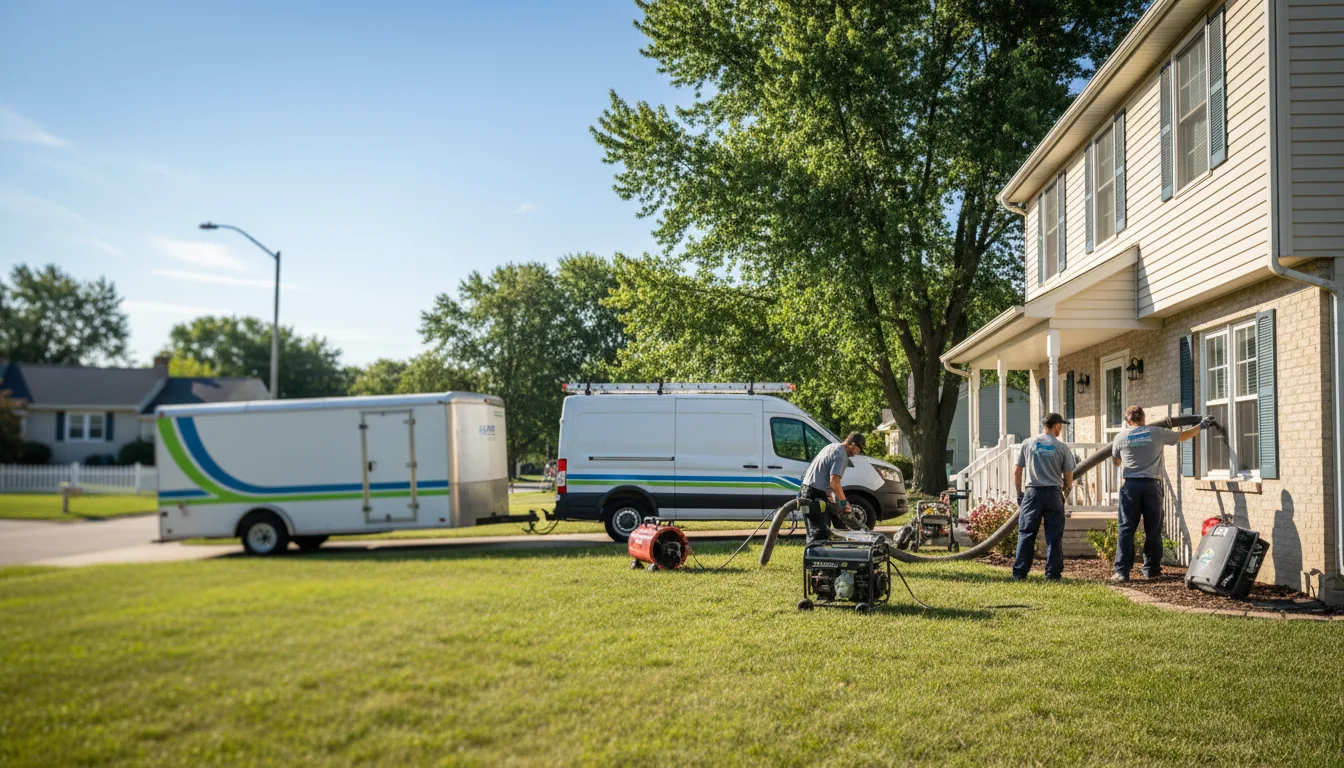 Flooded Basement Restoration And Cleanup With Repair in North Street, MI near me